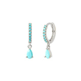 Water Drop Earrings Women's 925 Silver Turquoise – Gifts for Her — 4