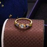 Sky Blue Topa Geometric Ring – Everyday Gifts — 4