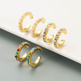 Simple C- Shaped Alloy Diamond Non-pierced Ears Ear – Stylish Gifts — 1