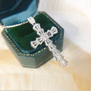 Ladder Cubic Zirconia Full Rhinestone Cross – Jewelry Gift Ideas — 1