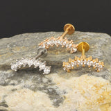 Zircon Stainless Steel Screw Women's Ear Bone Stud – Gifts for Her — 5