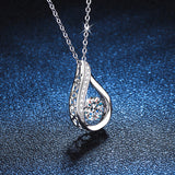 Women's Sterling Silver Pendant Mosonite Necklace – Jewelry Gift Ideas — 4