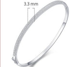 S925 Sterling Silver Bracelet Female Opening Oval – Jewelry Gift Ideas — 5