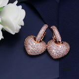 Heart-shaped Earrings Korean Style Peach Heart – Stylish Gifts — 4