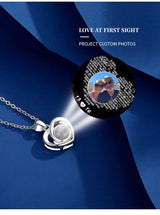 Love Shaped Projection Color Picture Necklace – Jewelry Gift Ideas — 6