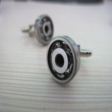 Tungsten Steel Black Cufflinks with Bead – Special Occasion Gifts — 1