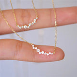 Plated Smile Necklace Female Inlaid Zircon Full – Jewelry Gift Ideas — 1