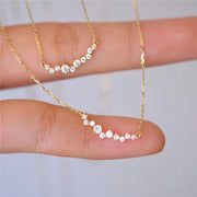 Plated Smile Necklace Female Inlaid Zircon Full – Jewelry Gift Ideas — 1
