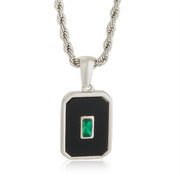 Square Rose Pendant Necklace Fashion Stainless – Jewelry Gift Ideas — 6