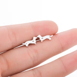 Hollow animal bantam stud earrings – Small Gift Ideas — 1