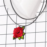 Acrylic rose necklace – Jewelry Gift Ideas — 11