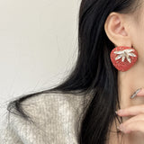 Women's Red Strawberry Earrings – Gifts for Her — 5