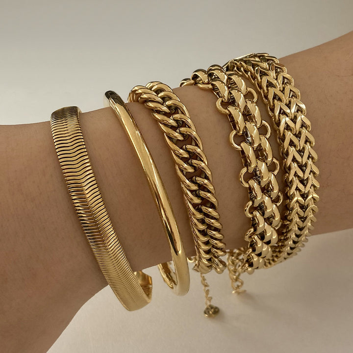 Stainless Steel Bracelet Electroplating Simple Style – Stylish Gifts — 1