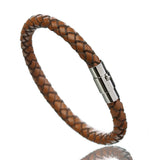 Leather rope woven bracelet – Jewelry Gift Ideas — 9