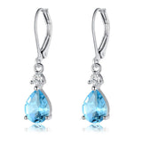 Light Luxury Water Drop Copper Zircon Earrings Female – Gifts for Her — 11