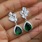 Fashion Pear Shaped Water Drop Zircon Women's Earrings – Stylish Gifts — 3