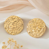 Simple Style Exaggerated Alloy Round Texture – Stylish Gifts — 4