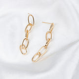 Fashion Gold and Silver Chain Shape Earrings Earrings – Stylish Gifts — 3