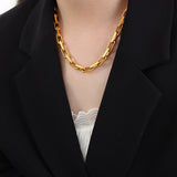 Thick Chain Necklace Bracelet Cuban Link Chain – Jewelry Gift Ideas — 2