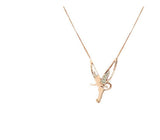 Diamond Angel Wings Necklace Charm Fashion – Jewelry Gift Ideas — 2