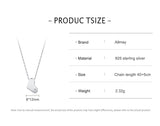 S925 Sterling Silver Cute Heart Shape Necklace – Jewelry Gift Ideas — 8