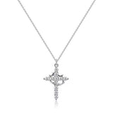 Cross Full Diamond Necklace Crown Rotatable – Jewelry Gift Ideas — 2