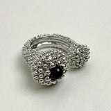 Black Agate Unique Ring Light Luxury High Sense – Meaningful Gifts — 5