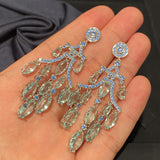 Silver Needle Zircon Temperament Earrings Flashing – Practical Gifts — 4