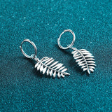 925 Sterling Silver Leaves Moissanite Ear Clips – Stylish Gifts — 15