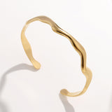 Simple Titanium Steel Wavy Stainless Steel – Jewelry Gift Ideas — 2