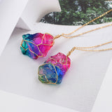 Rainbow Quartz Crystal Necklace – Jewelry Gift Ideas — 5
