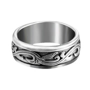 Titanium Steel Tang Grass Pattern Ring Simple – Holiday Gift Ideas — 2
