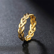 Stainless Steel Ring Vintage Braided Viking Ring – Everyday Gifts — 7