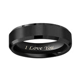 Lovers' Titanium Steel Frosted Ring – Stylish Gifts — 2