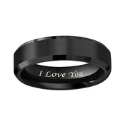 Lovers' Titanium Steel Frosted Ring – Stylish Gifts — 2