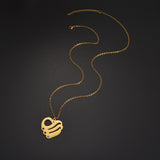 18k Gold Stainless Steel Heart-shaped Pendant – Jewelry Gift Ideas — 5