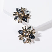 Floral Acrylic Full Diamond Earrings – Unique Gift Ideas — 4
