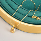 L182 Turquoise Purple 18K Color Gemstone Necklace – Jewelry Gift Ideas — 8