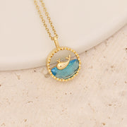 Ice Flower Blue Love Pendant Personality – Jewelry Gift Ideas — 7