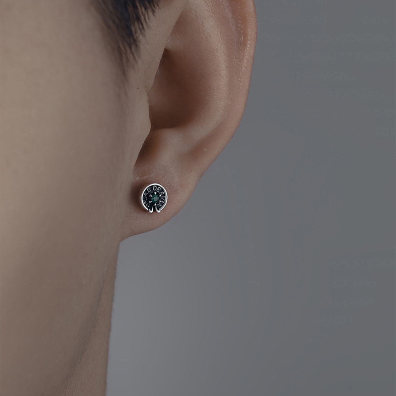 Men's Premium Vintage Sterling Silver Earrings – Gifts for Him — 1