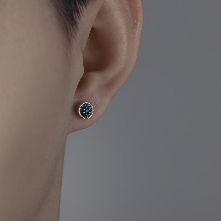 Men's Premium Vintage Sterling Silver Earrings – Gifts for Him — 1