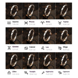 Simple Twelve Constellation Open Ring Single Exclusive – Stylish Gifts — 3