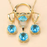 Earrings Rings Necklaces Three-piece Jewelry Set – Jewelry Gift Ideas — 6