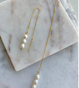 Real Gold Earline Natural Freshwater Pearl – Special Occasion Gifts — 6