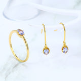 Natural Tanzanite Earrings – Birthday Gifts — 3