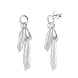 S925 Sterling Silver Irregular Earrings – Small Gift Ideas — 4