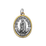 S925 Sterling Silver Lady Portrait Cross Round – Jewelry Gift Ideas — 7