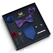 Eight Piece Tie Square Bow Tie Brooch – Jewelry Gift Ideas — 16