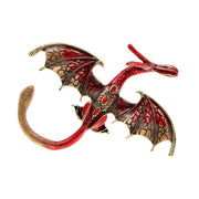 Style Diamond-Encrusted Red Brooch, Retro Winged – Stylish Gifts — 3