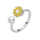 Creative Drip Oil Daisy Rotating Ring – Surprise Gifts — 2